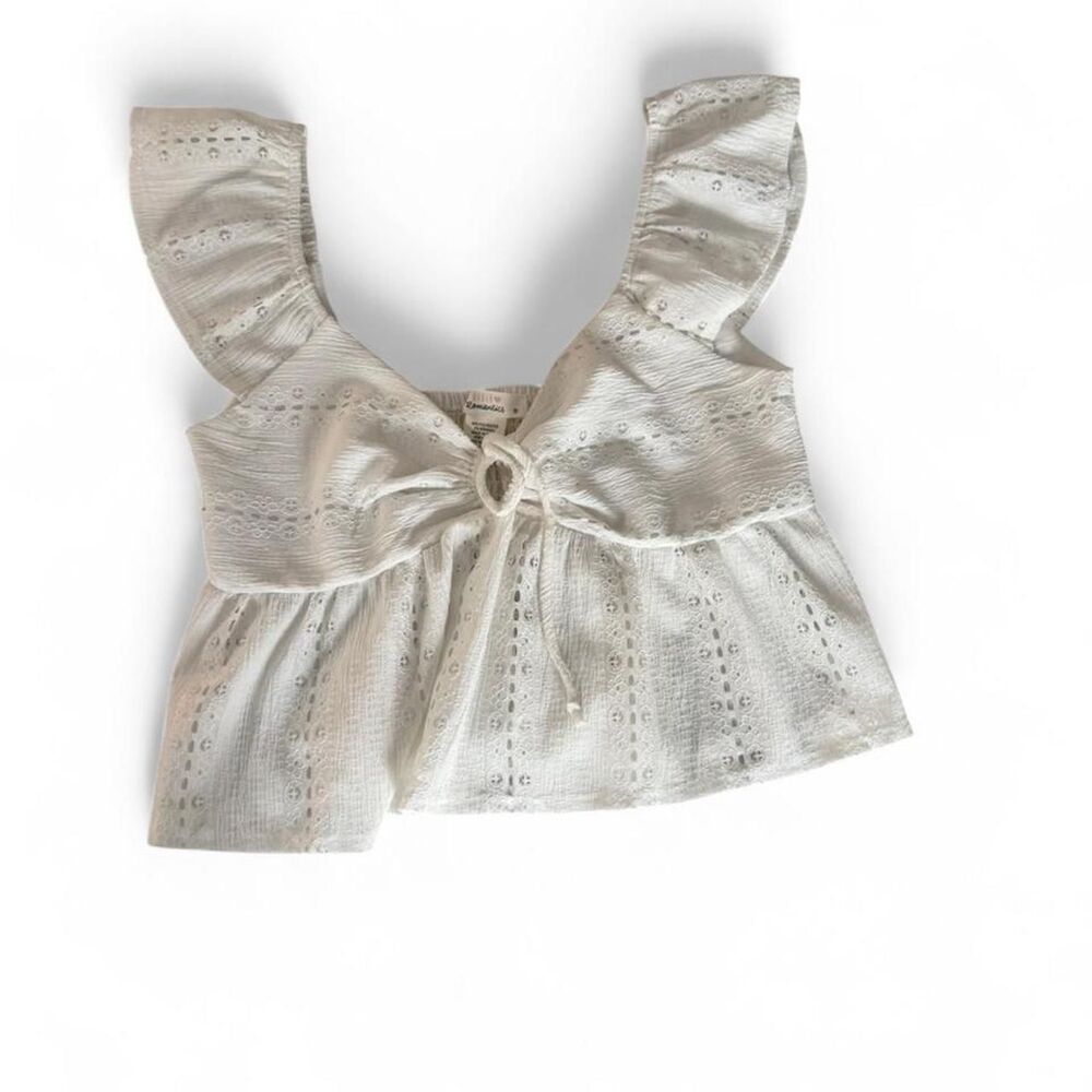 Unbranded Women's White and Cream Blouse